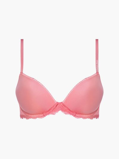 Calvin Klein Underwear HU957496 | Calvin Klein Seductive Comfort Push-Up Női Póló Melltartó Piros
